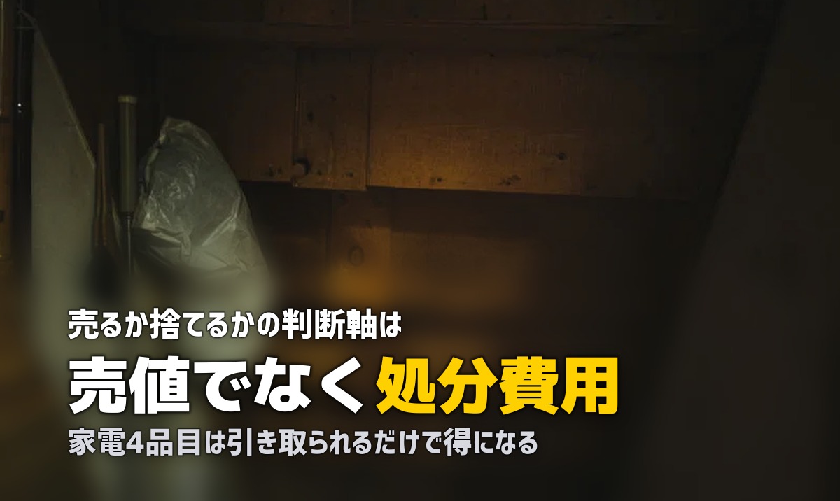 売るか捨てるかどっち?迷ったときの判断基準を整理する