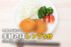 宅食とミールキット、共働き家庭にはどっちがいい？徹底比較