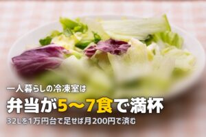 単身赴任・一人暮らしの冷凍庫おすすめ5選｜宅食をフル活用するための選び方