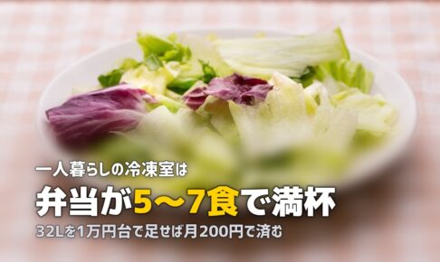 単身赴任・一人暮らしの冷凍庫おすすめ5選｜宅食をフル活用するための選び方