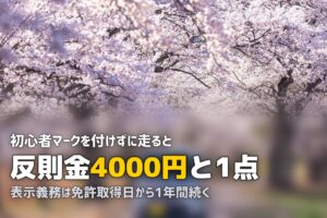 初心者マークはいつまで？合宿免許卒業後の表示義務と注意点