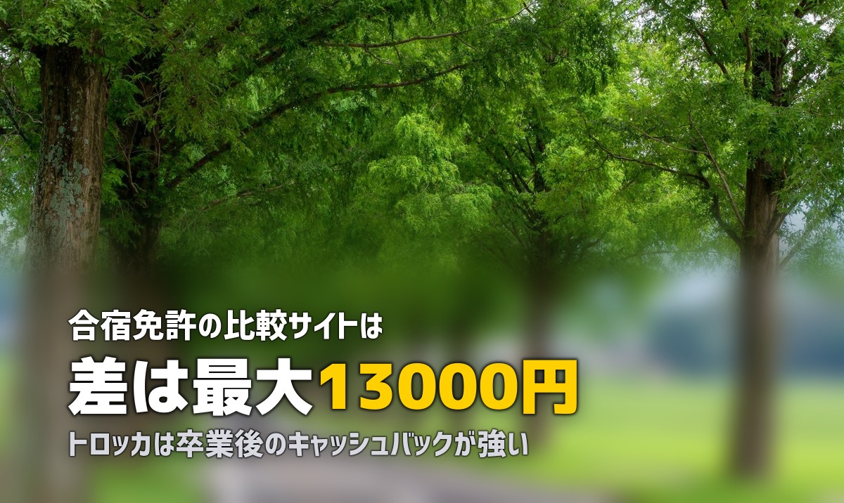 合宿免許の比較サイトはどこがいい？サイトごとの違いを徹底解説