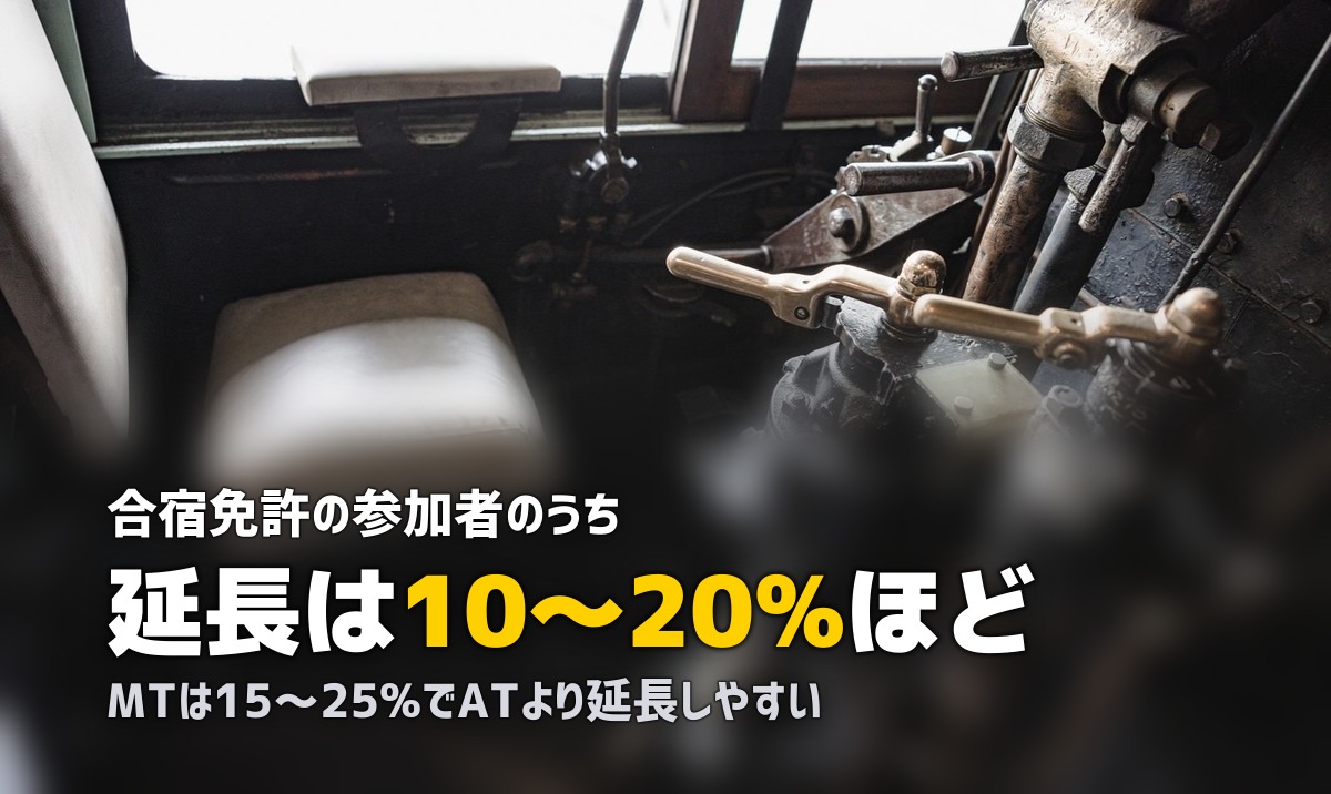 合宿免許で延長する人の割合は？確率・原因・対策を徹底解説