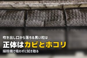 エアコン 吹き出し口 黒い粒