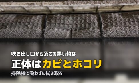 エアコン 吹き出し口 黒い粒
