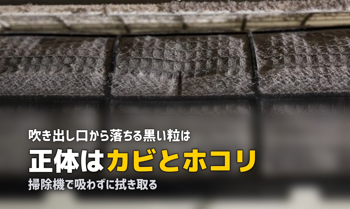 エアコン 吹き出し口 黒い粒