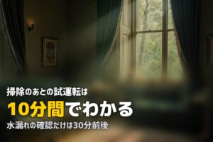 エアコン 掃除 試運転