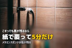 ゴムパッキン 黒カビ 取れない