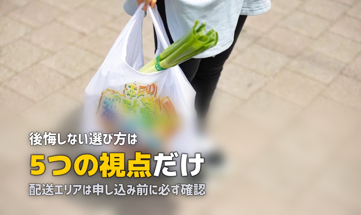 失敗しない食材宅配の選び方|5つのポイントを解説