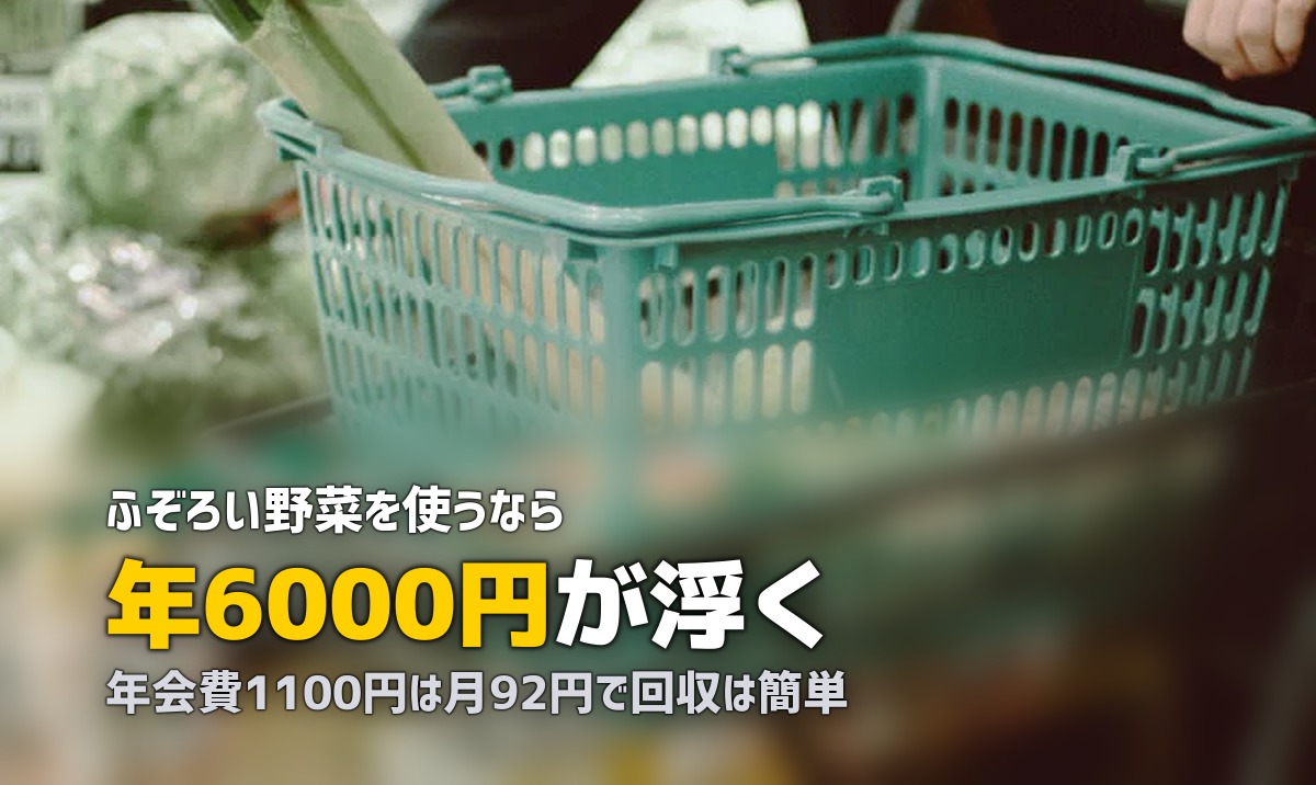 らでぃっしゅぼーやの年会費1,100円は元が取れる？お得に使う方法を検証