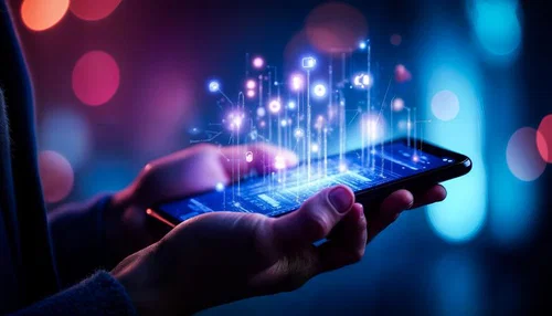 スマホで定期便を管理する様子