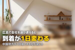 広島で喪服レンタルを即日｜中国地方は宅配の到着日に差が出る