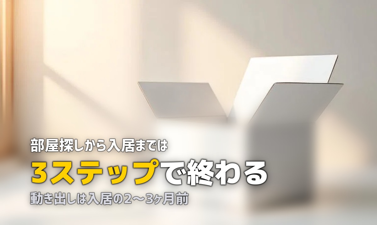 一人暮らしの始め方・手順｜部屋探しから入居まで3ステップで完全解説
