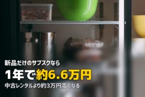 一人暮らし向け家電サブスク新品おすすめ【衛生面も安心の新品サービス選び方】
