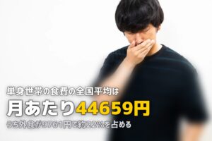 一人暮らしの食費は月いくら？男女別・外食費込みの平均を解説