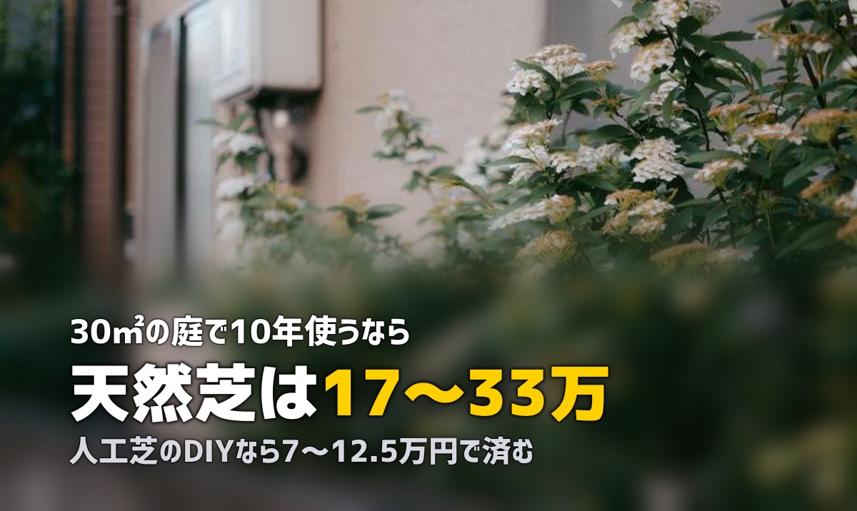 人工芝vs天然芝の費用比較｜10年間のトータルコストで検証